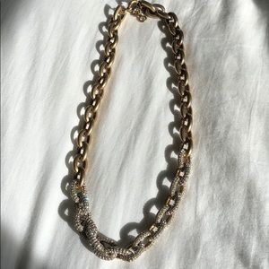 Authentic J. Crew Pave Chain Necklace